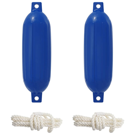 Boat Fenders 2 pcs Ø 16 x 58 cm Blue PVC