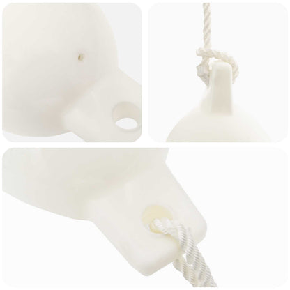 Boat Fenders 2 pcs Ø 16 x 58 cm White PVC