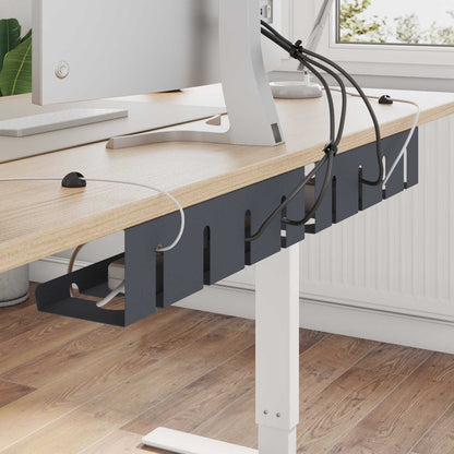 Under Desk Cable Management Tray 2 pcs Anthracite