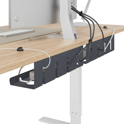 Under Desk Cable Management Tray 2 pcs Anthracite