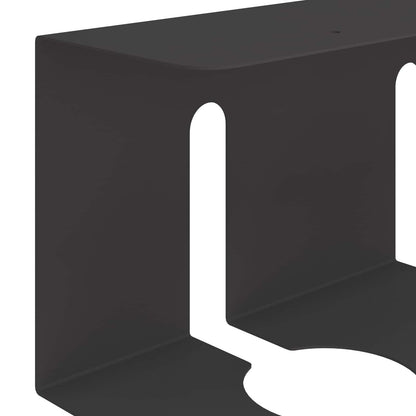 Under Desk Cable Management Tray 2 pcs Black 43 x 12 x 10 cm