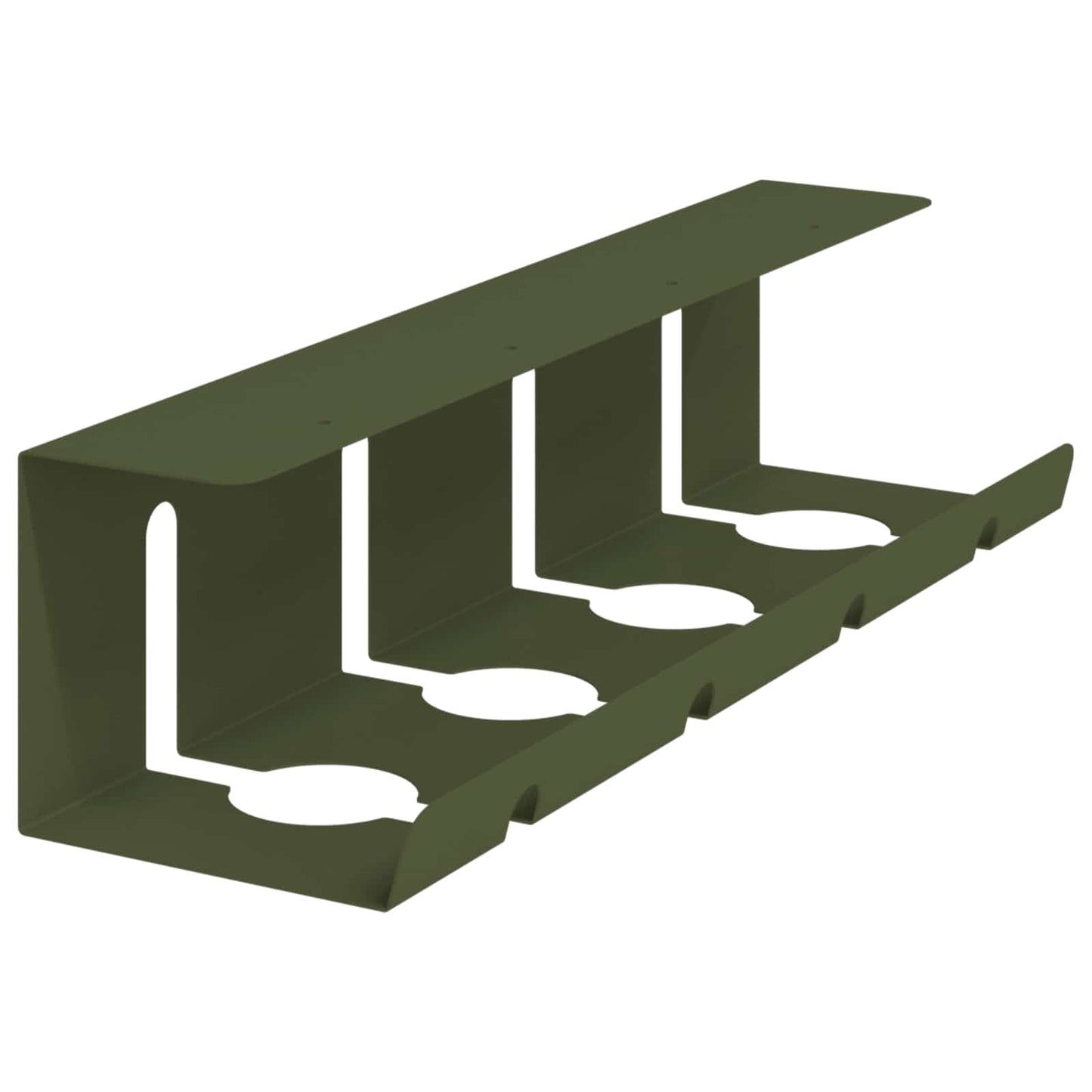Under Desk Cable Management Tray 2 pcs Olive Green