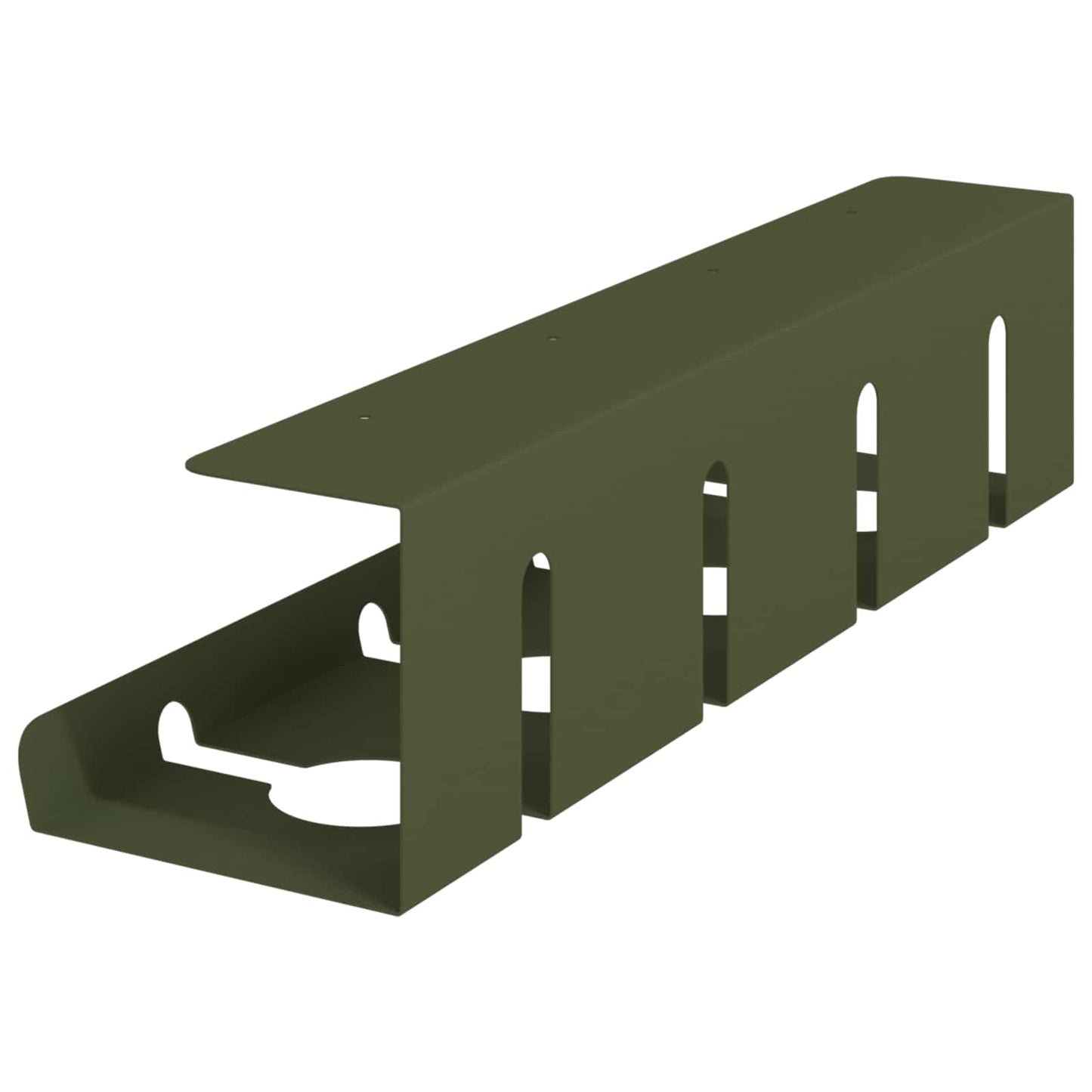 Under Desk Cable Management Tray 2 pcs Olive Green
