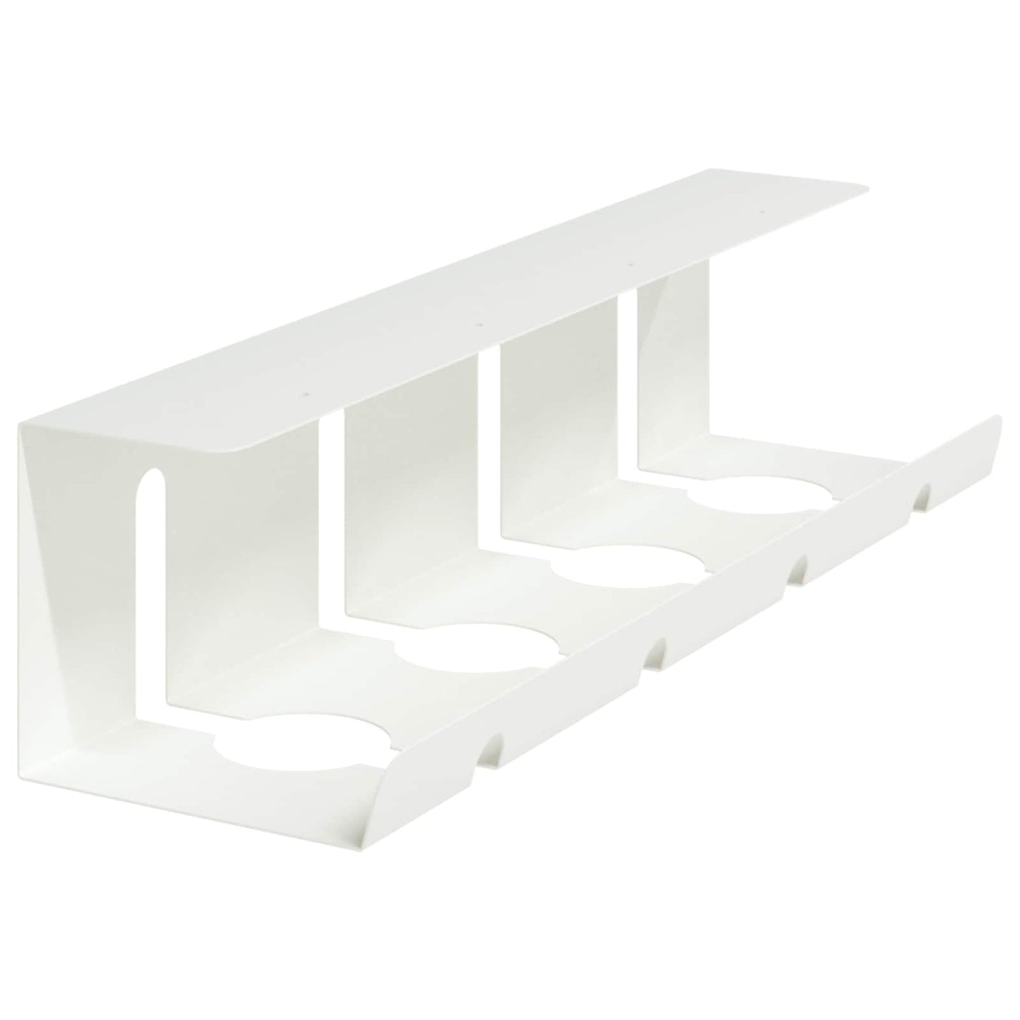 Under Desk Cable Management Tray 2 pcs White 43 x 12 x 10 cm