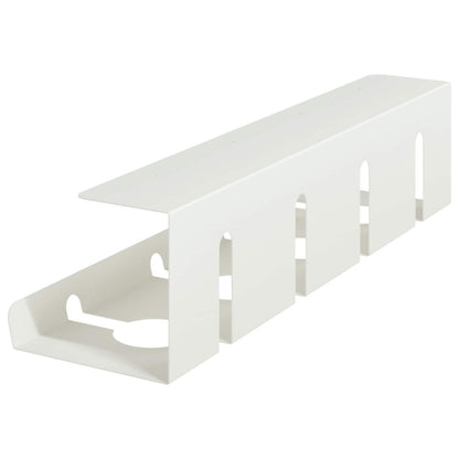 Under Desk Cable Management Tray 2 pcs White 43 x 12 x 10 cm