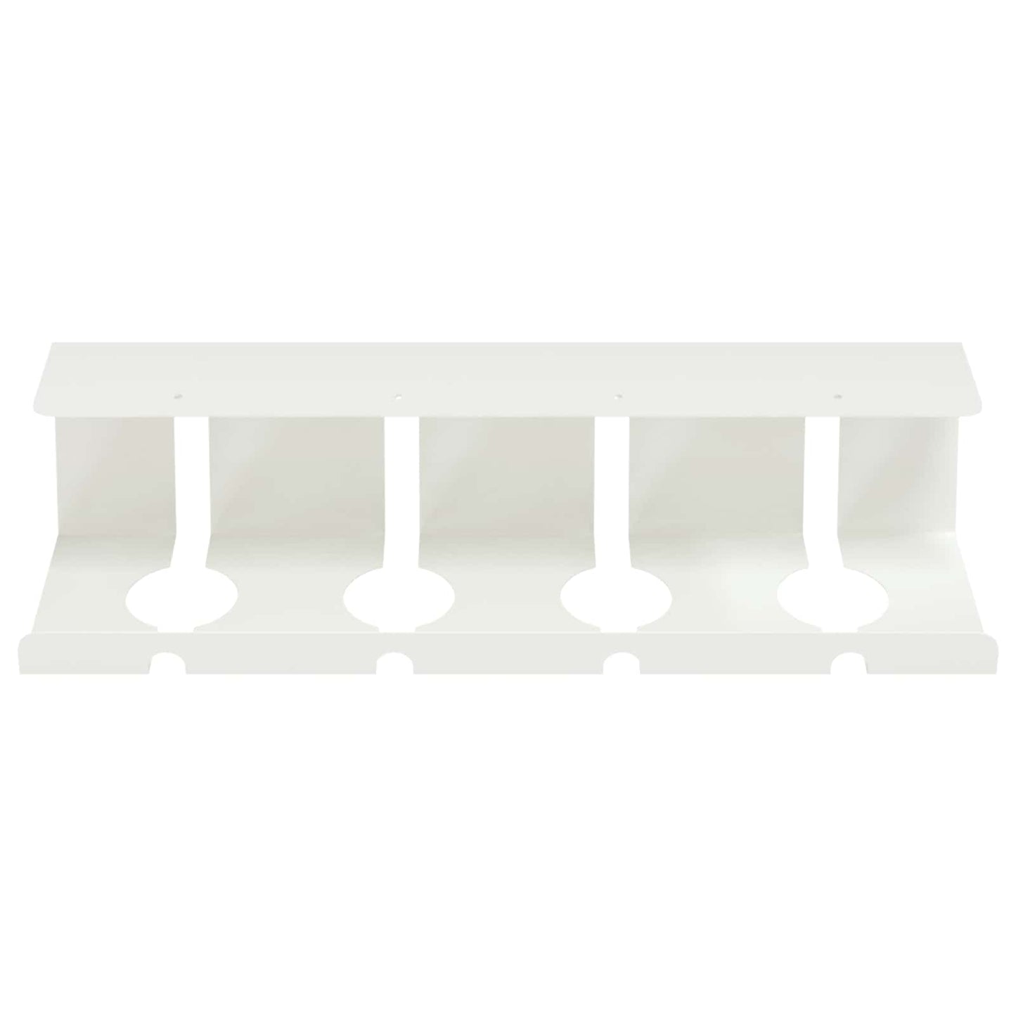 Under Desk Cable Management Tray 2 pcs White 43 x 12 x 10 cm