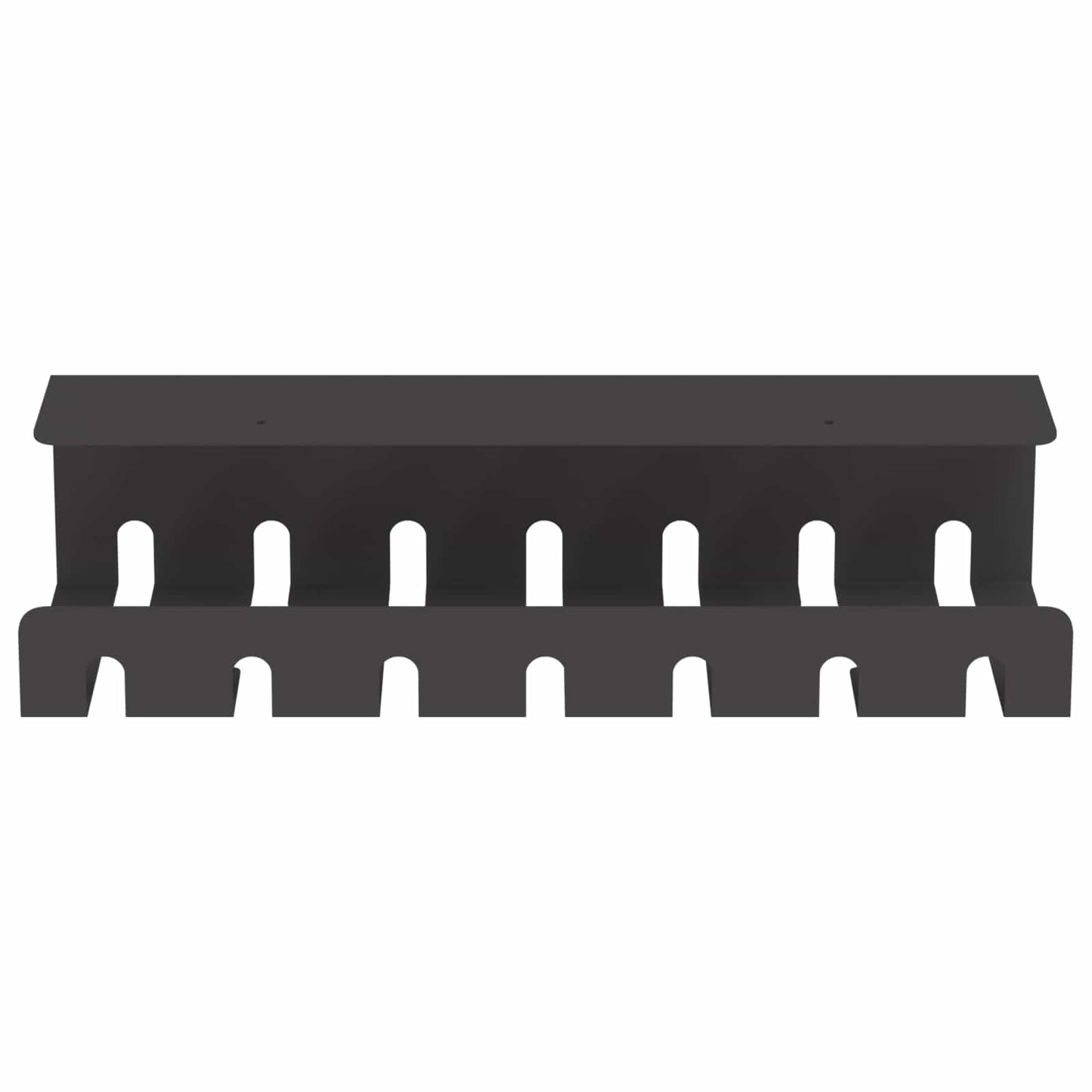 Under Desk Cable Management Tray 2 pcs Black 43 x 10 x 10 cm
