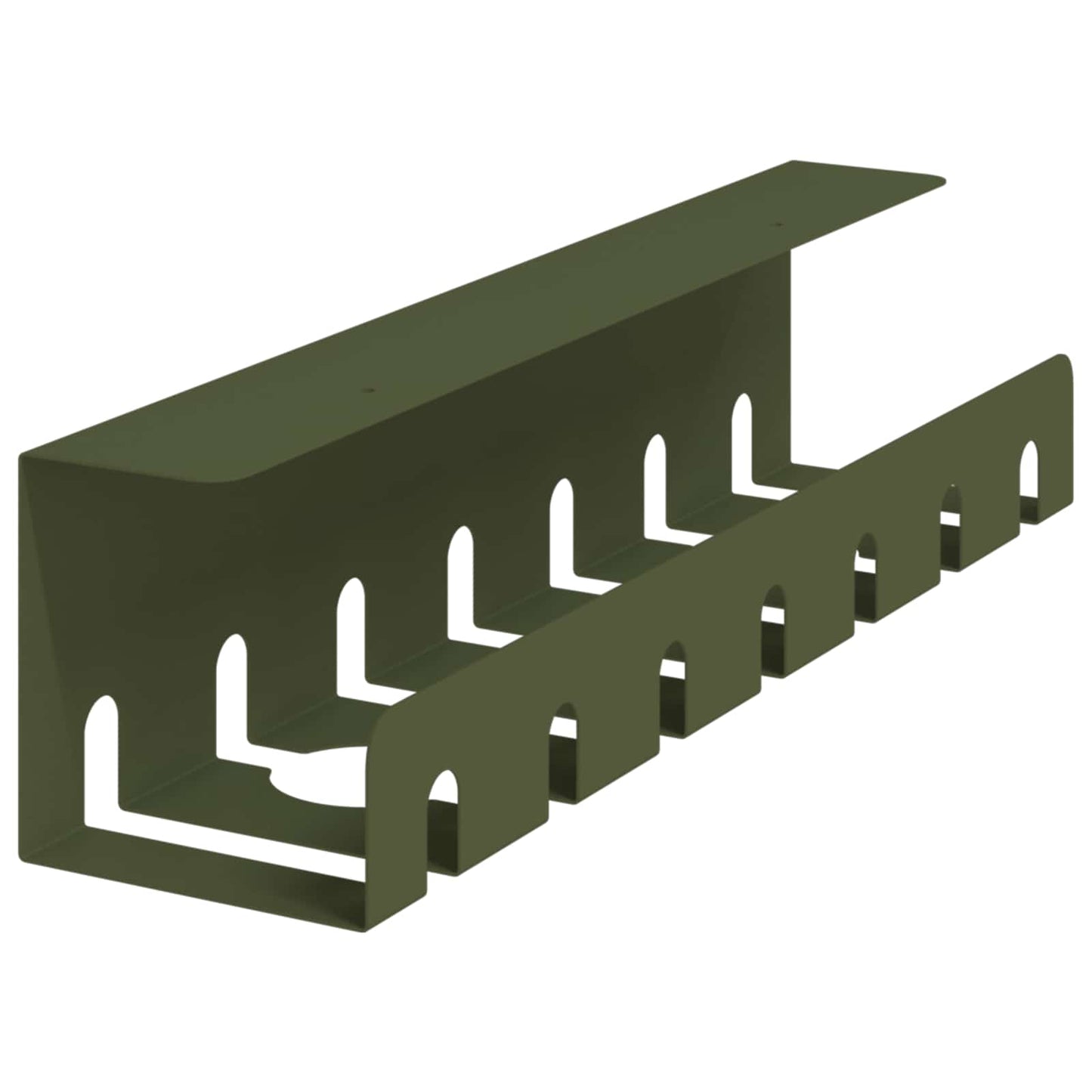 Under Desk Cable Management Tray 2 pcs Olive Green