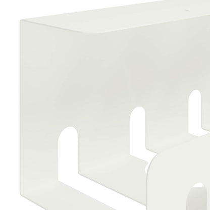 Under Desk Cable Management Tray 2 pcs White 43 x 10 x 10 cm