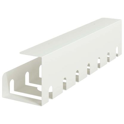 Under Desk Cable Management Tray 2 pcs White 43 x 10 x 10 cm