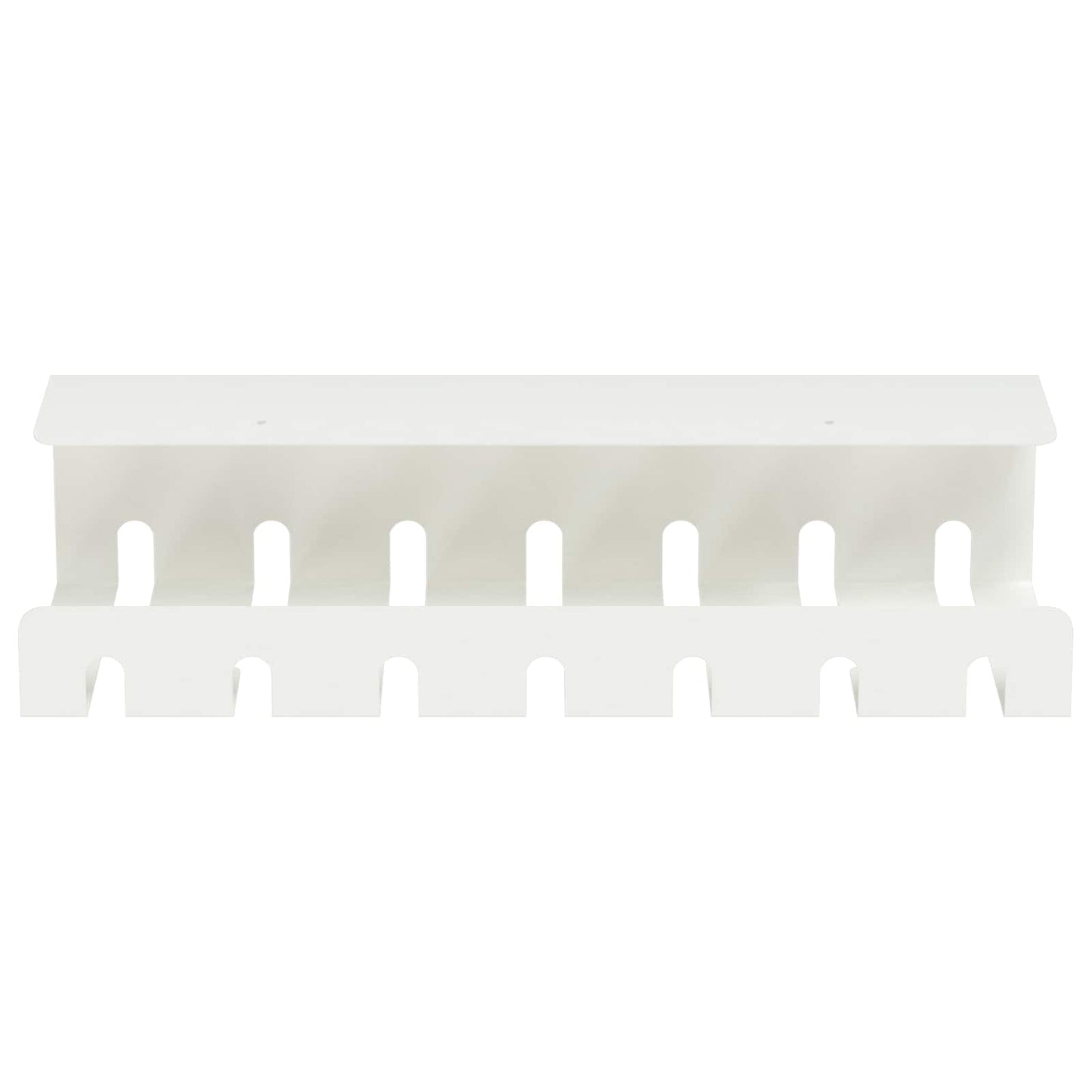 Under Desk Cable Management Tray 2 pcs White 43 x 10 x 10 cm