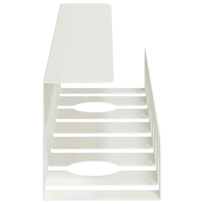 Under Desk Cable Management Tray 2 pcs White 43 x 10 x 10 cm