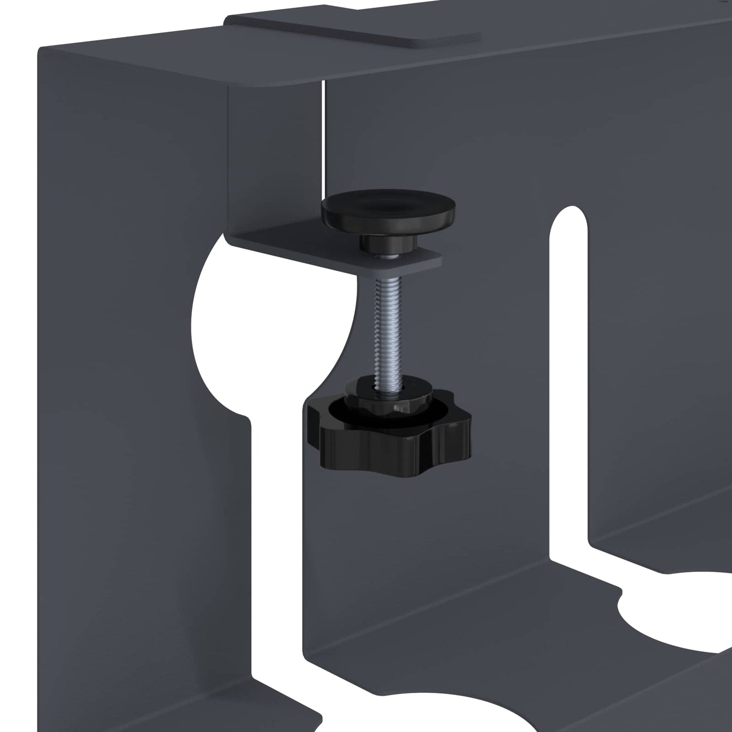 Under Desk Cable Management Tray 2 pcs Anthracite