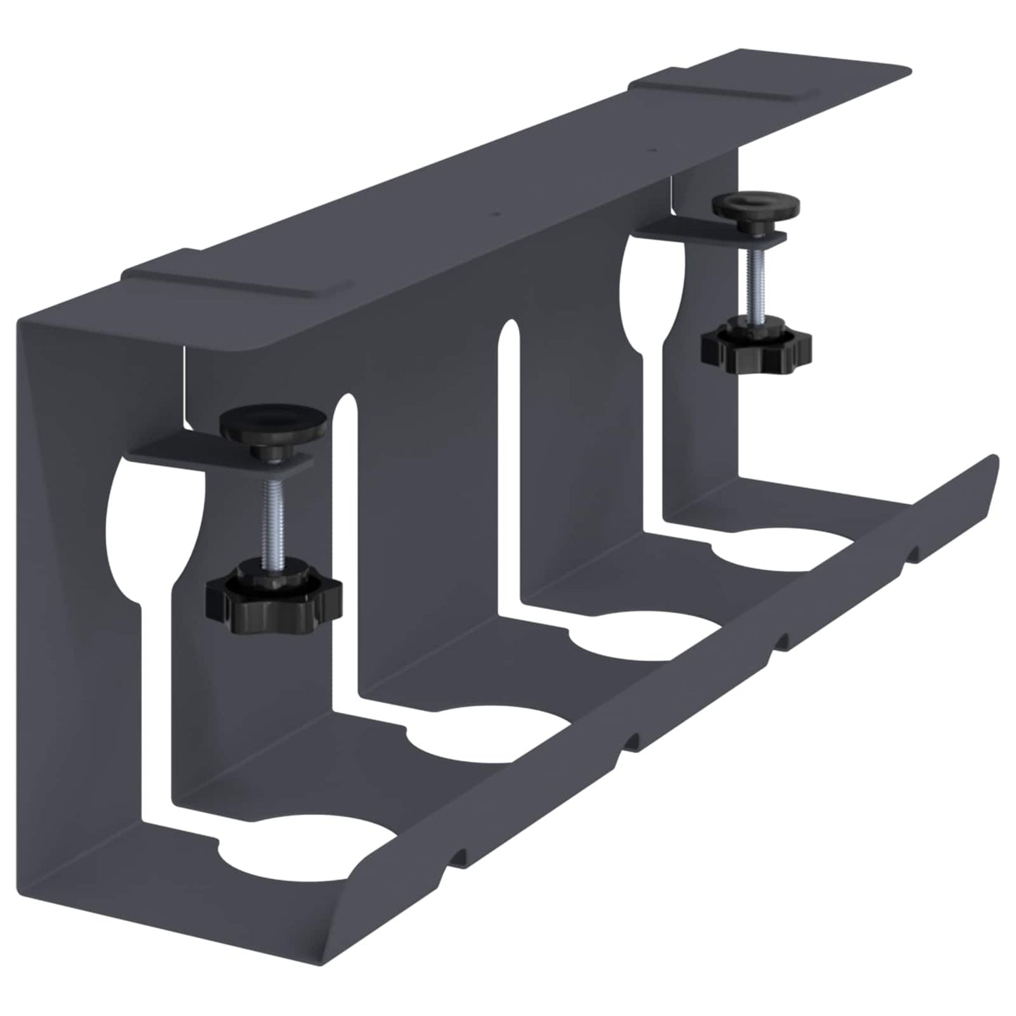 Under Desk Cable Management Tray 2 pcs Anthracite