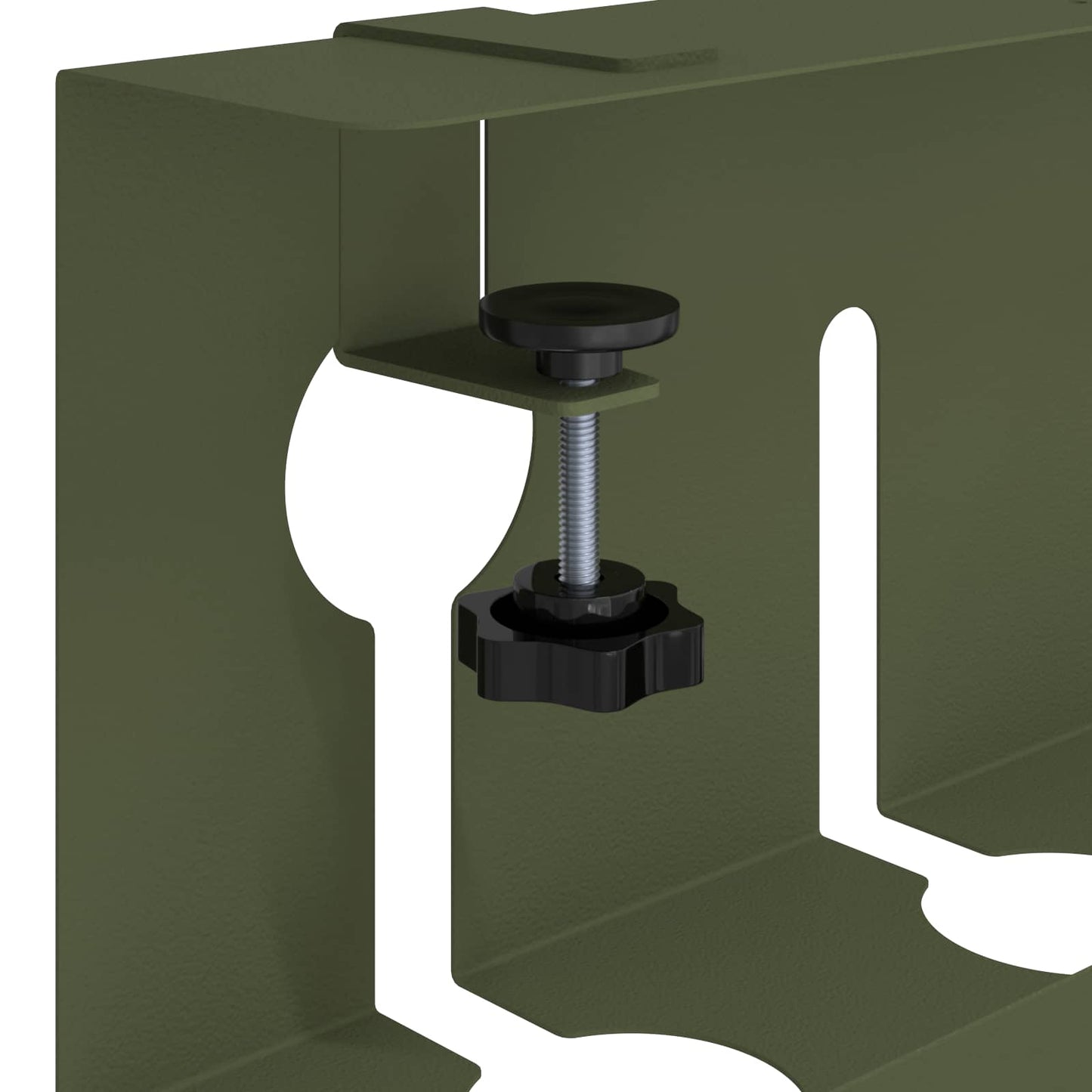Under Desk Cable Management Tray 2 pcs Olive Green