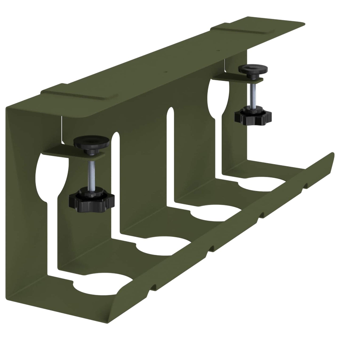 Under Desk Cable Management Tray 2 pcs Olive Green