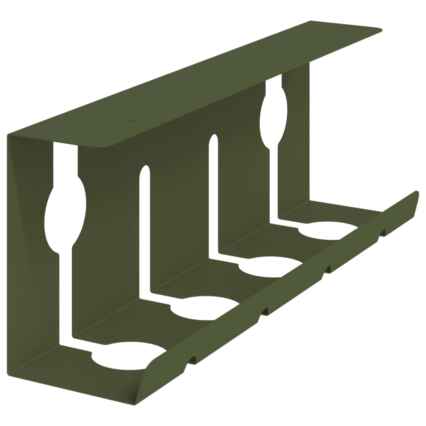 Under Desk Cable Management Tray 2 pcs Olive Green