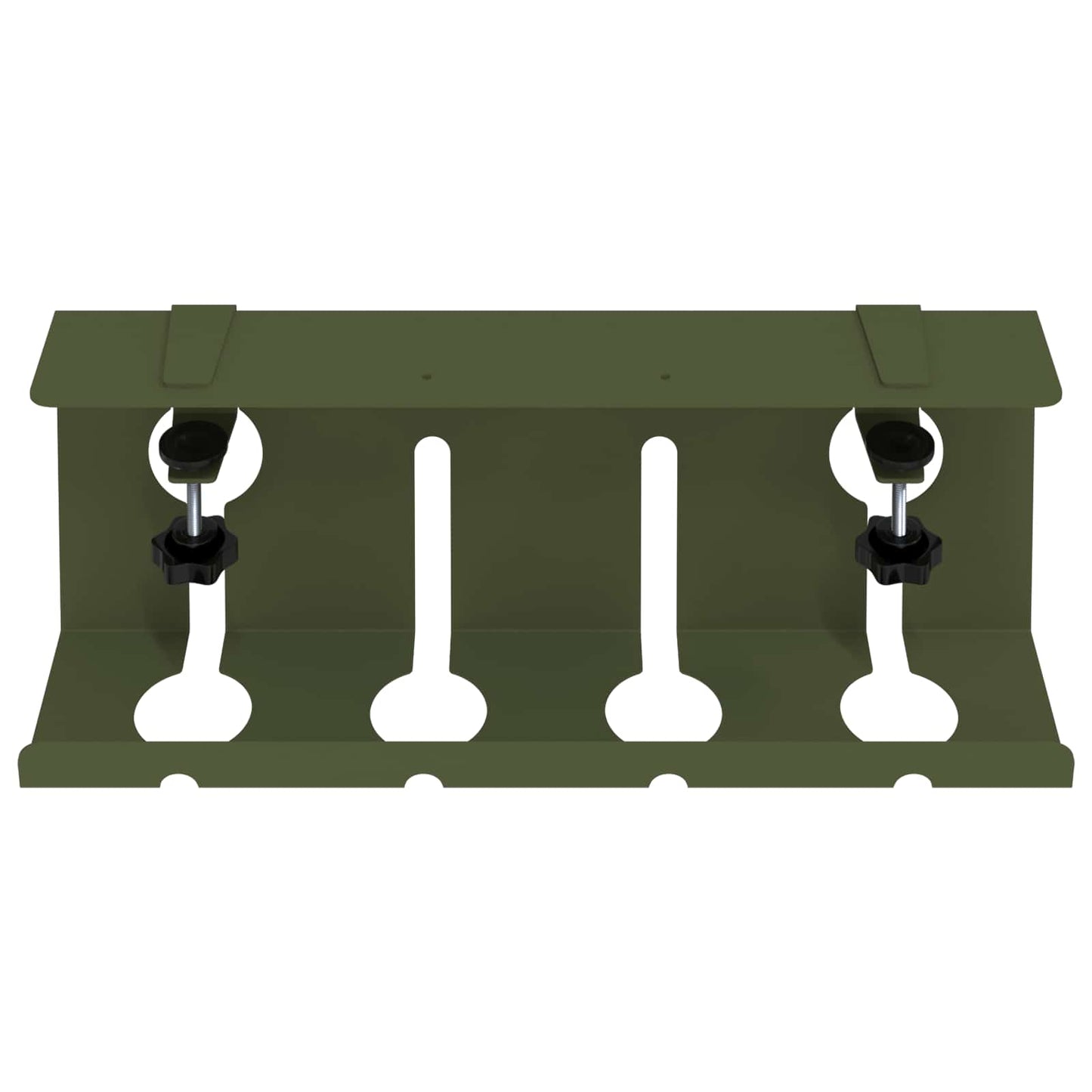 Under Desk Cable Management Tray 2 pcs Olive Green