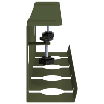 Under Desk Cable Management Tray 2 pcs Olive Green