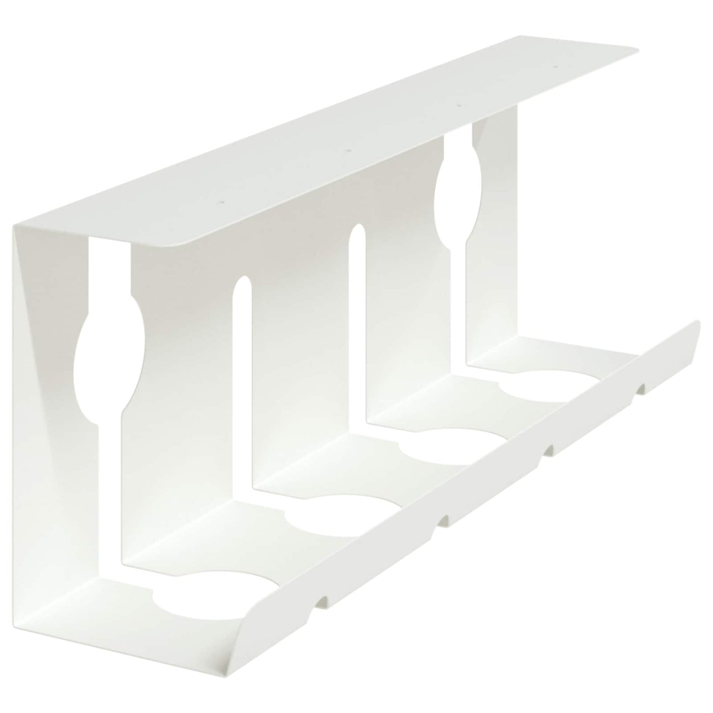 Under Desk Cable Management Tray 2 pcs White 43 x 10 x 15 cm