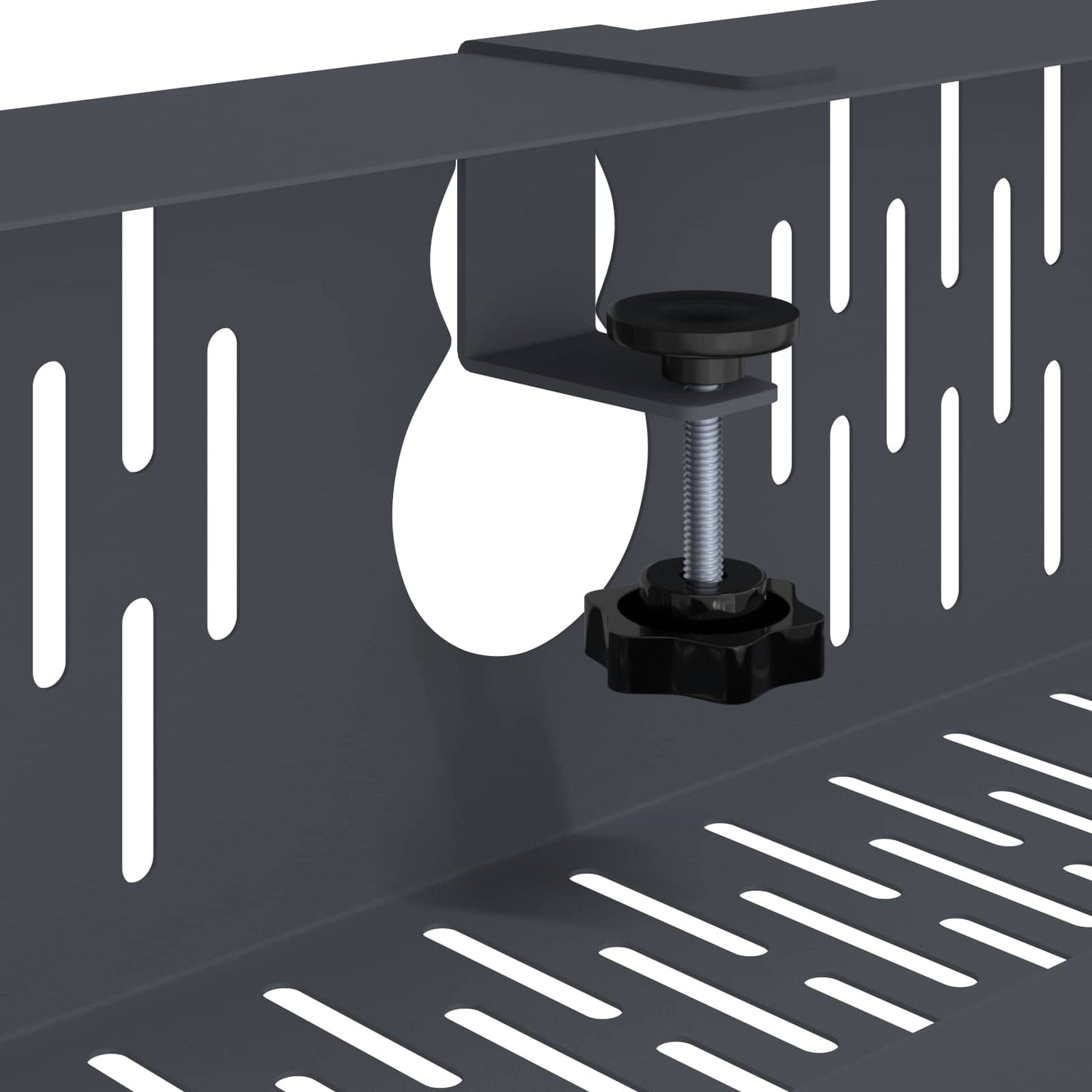Under Desk Cable Management Tray 2 pcs Anthracite