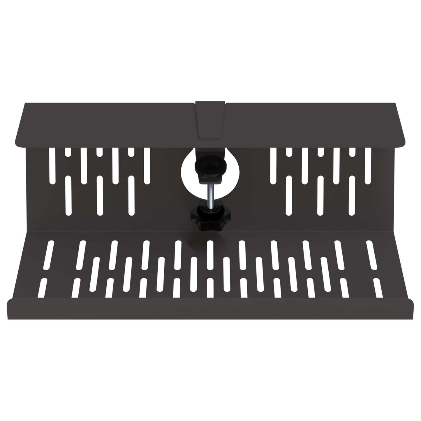 Under Desk Cable Management Tray 2 pcs Black 35 x 12 x 13 cm