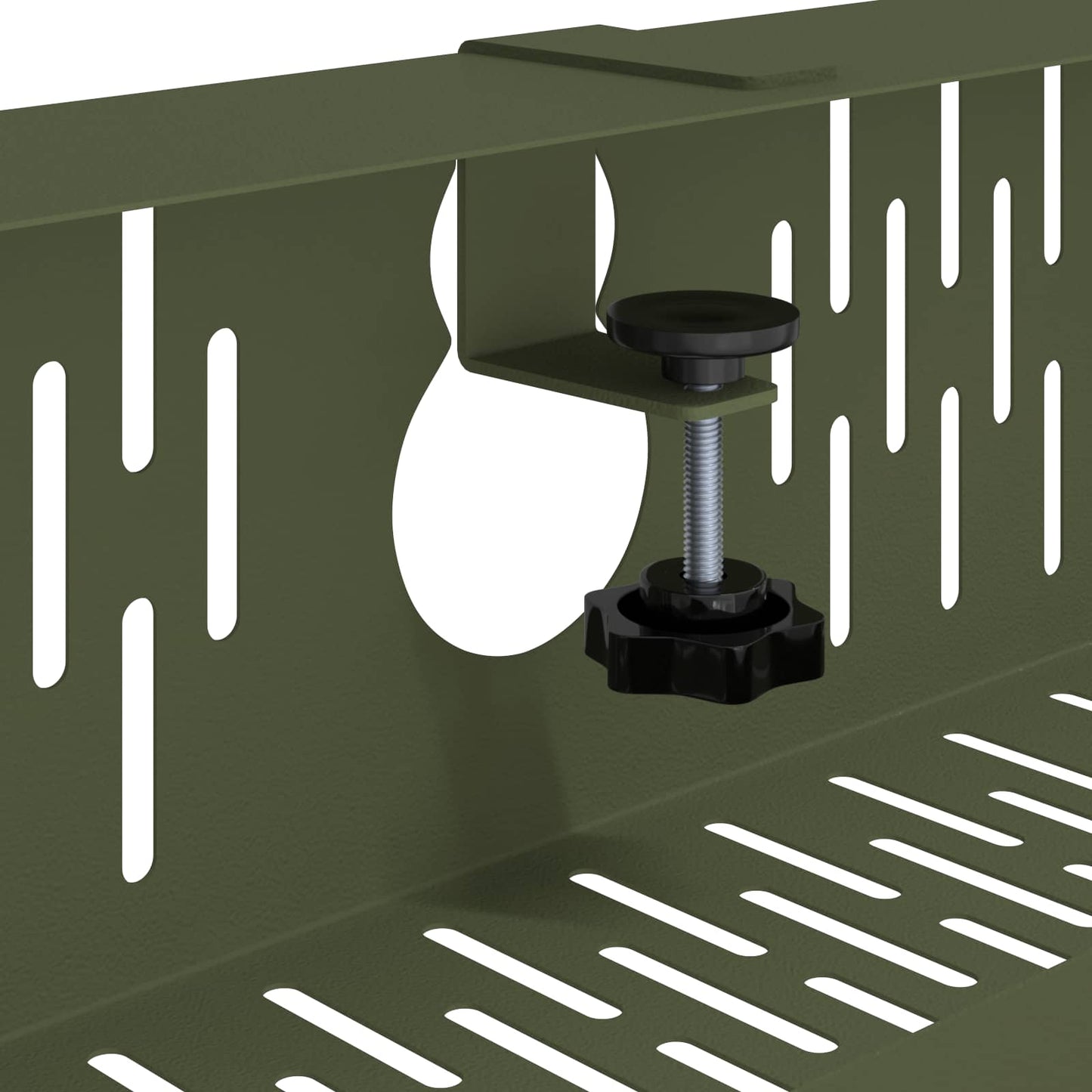 Under Desk Cable Management Tray 2 pcs Olive Green