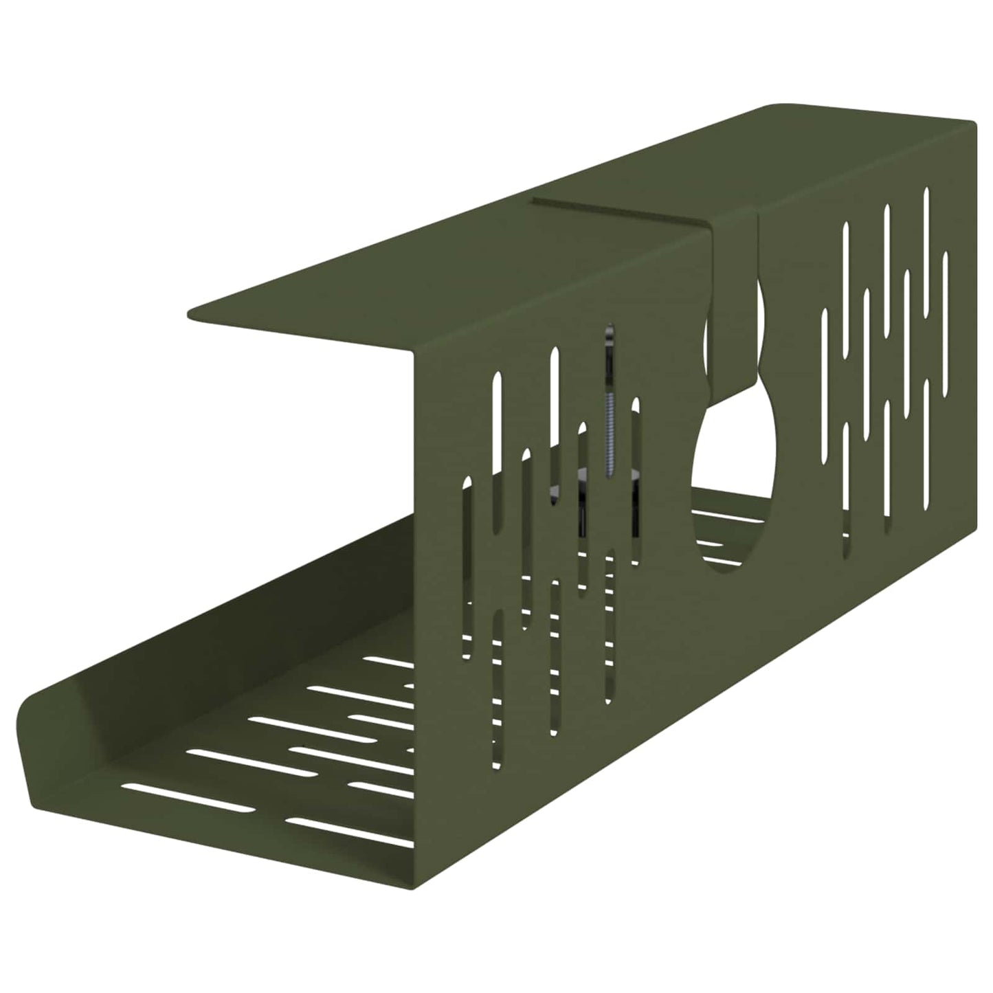 Under Desk Cable Management Tray 2 pcs Olive Green