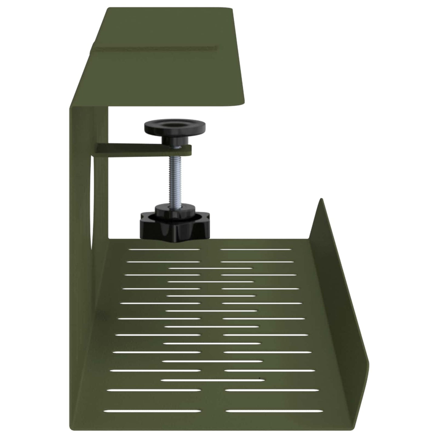 Under Desk Cable Management Tray 2 pcs Olive Green
