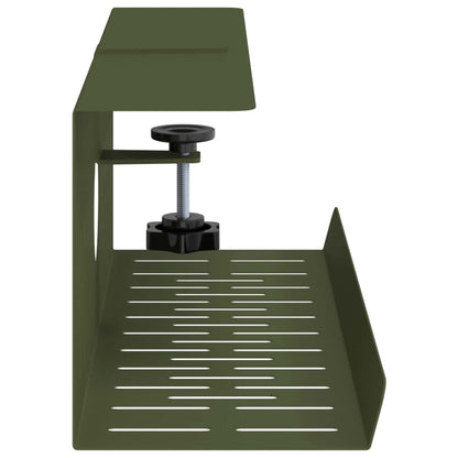 Under Desk Cable Management Tray 2 pcs Olive Green