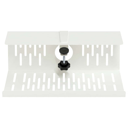 Under Desk Cable Management Tray 2 pcs White 35 x 12 x 13 cm