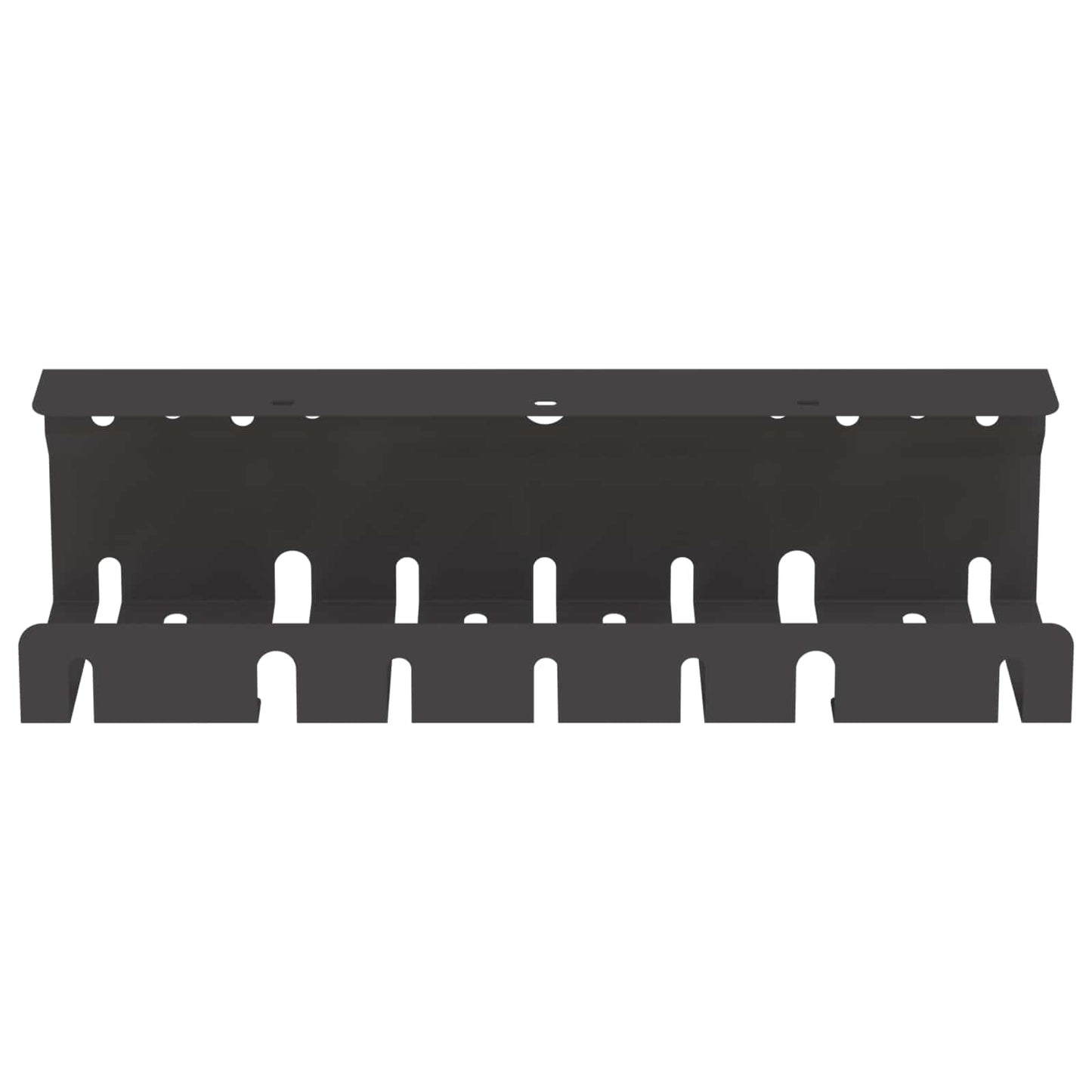 Under Desk Cable Management Tray 2 pcs Black 43 x 9 x 11.5 cm