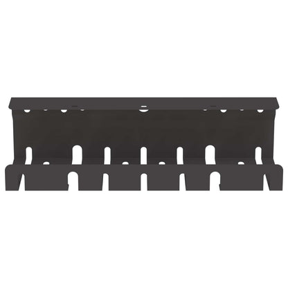 Under Desk Cable Management Tray 2 pcs Black 43 x 9 x 11.5 cm