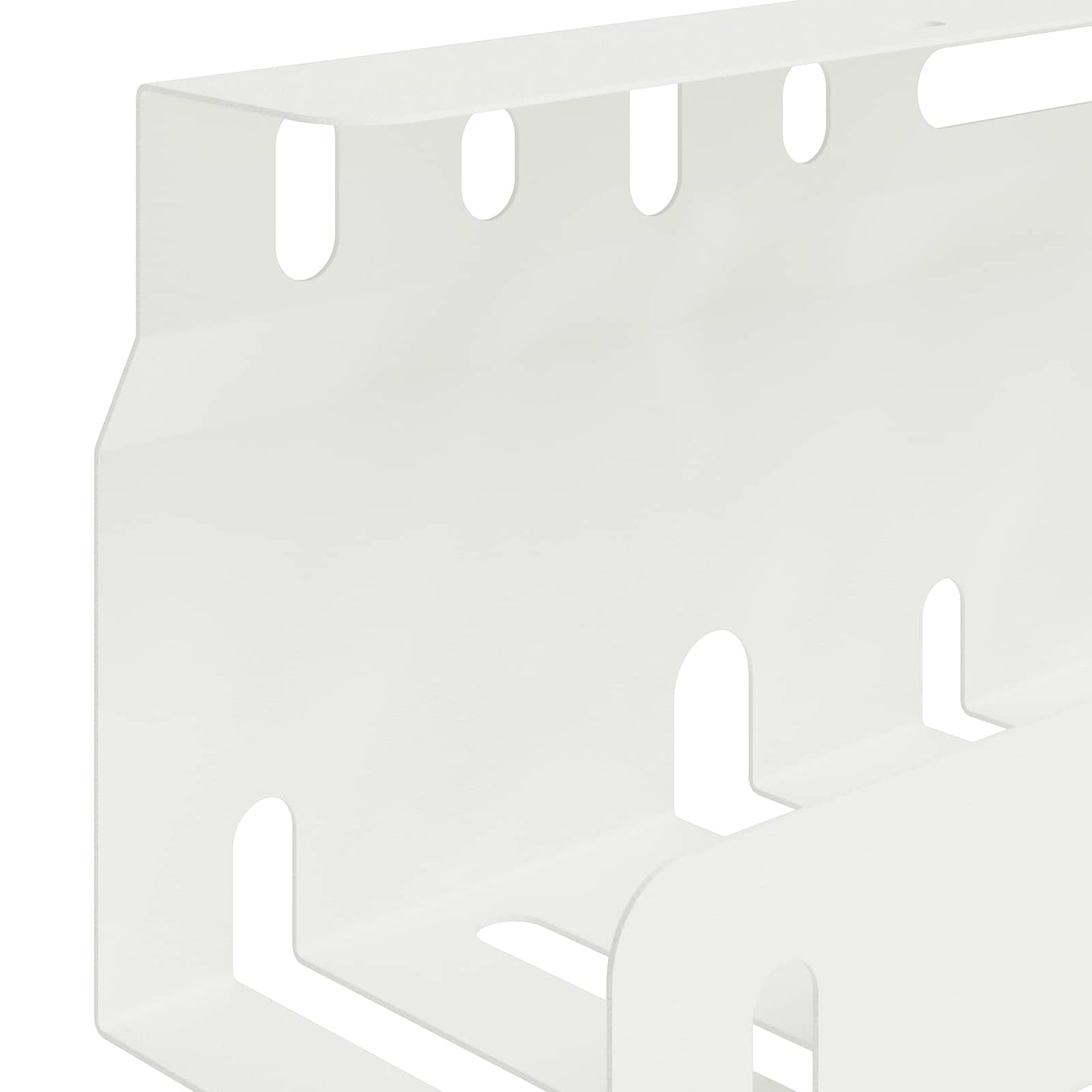 Under Desk Cable Management Tray 2 pcs White 43 x 9 x 11.5 cm