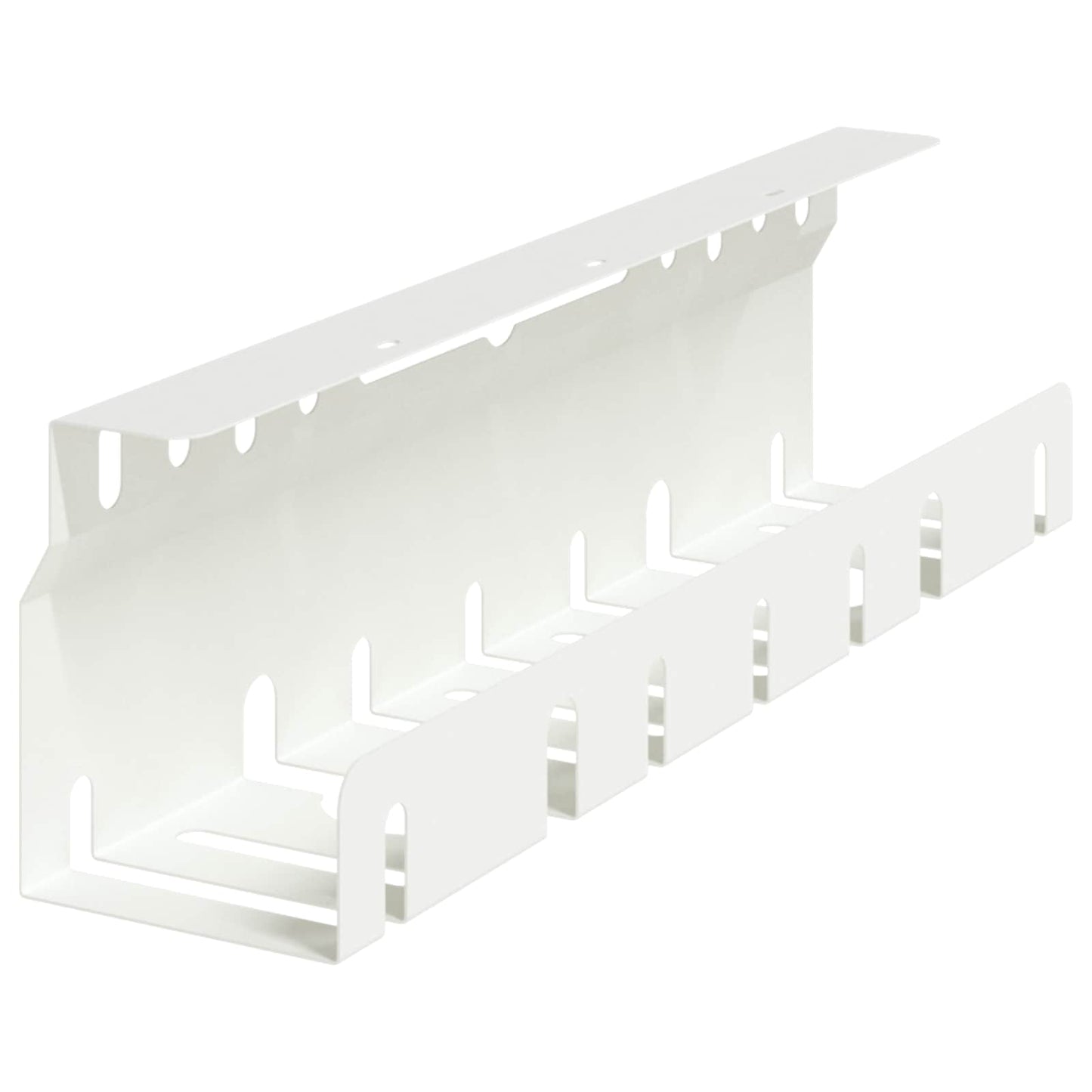 Under Desk Cable Management Tray 2 pcs White 43 x 9 x 11.5 cm