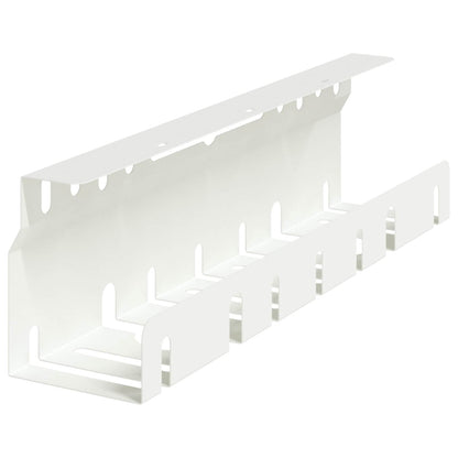 Under Desk Cable Management Tray 2 pcs White 43 x 9 x 11.5 cm