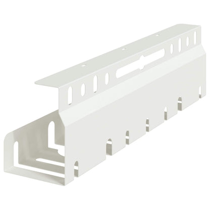 Under Desk Cable Management Tray 2 pcs White 43 x 9 x 11.5 cm