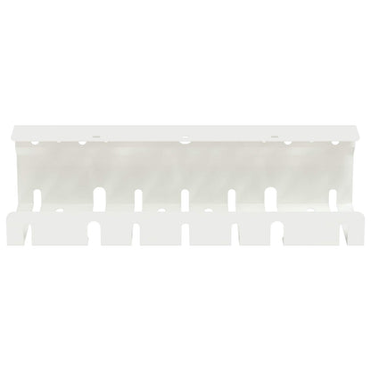 Under Desk Cable Management Tray 2 pcs White 43 x 9 x 11.5 cm