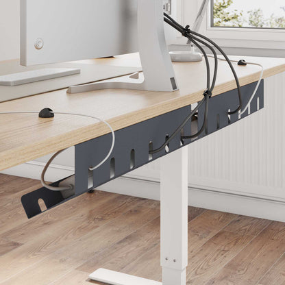 Under Desk Cable Management Tray 2 pcs Anthracite