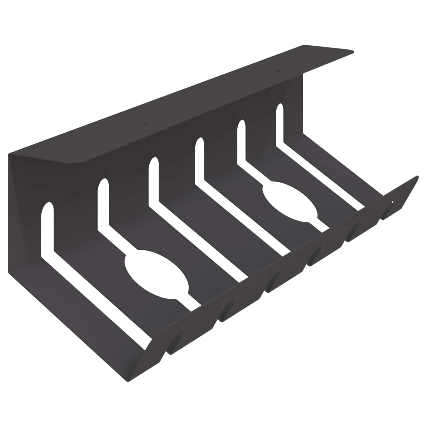Under Desk Cable Management Tray 2 pcs Black