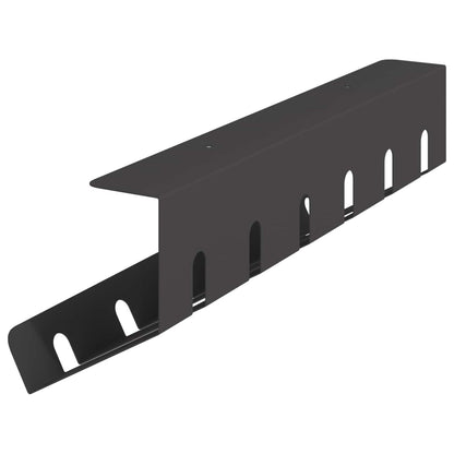 Under Desk Cable Management Tray 2 pcs Black