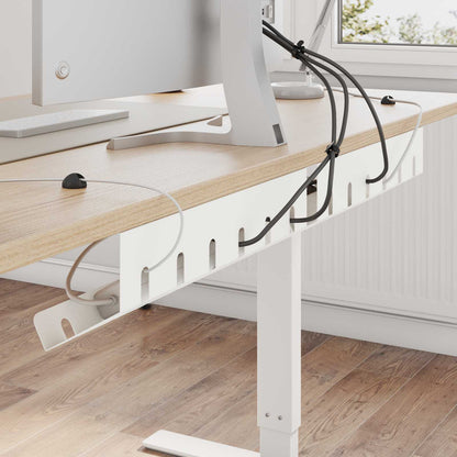 Under Desk Cable Management Tray 2 pcs White