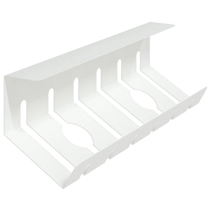 Under Desk Cable Management Tray 2 pcs White