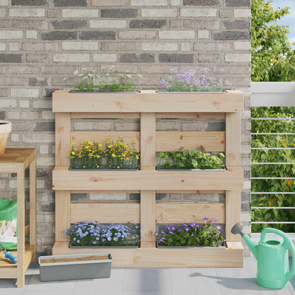 Flower Boxes for Euro Pallets 12 pcs Light grey