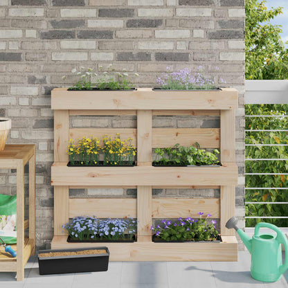 Flower Boxes for Euro Pallets 24 pcs Black 36 x 13.5 x 9.5 cm