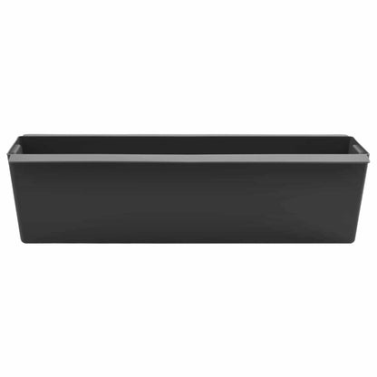 Flower Boxes for Euro Pallets 24 pcs Black 36 x 13.5 x 9.5 cm