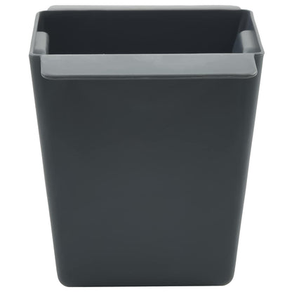 Flower Boxes for Euro Pallets 24 pcs Grey 5.31 x 3.54 x 3.74 in