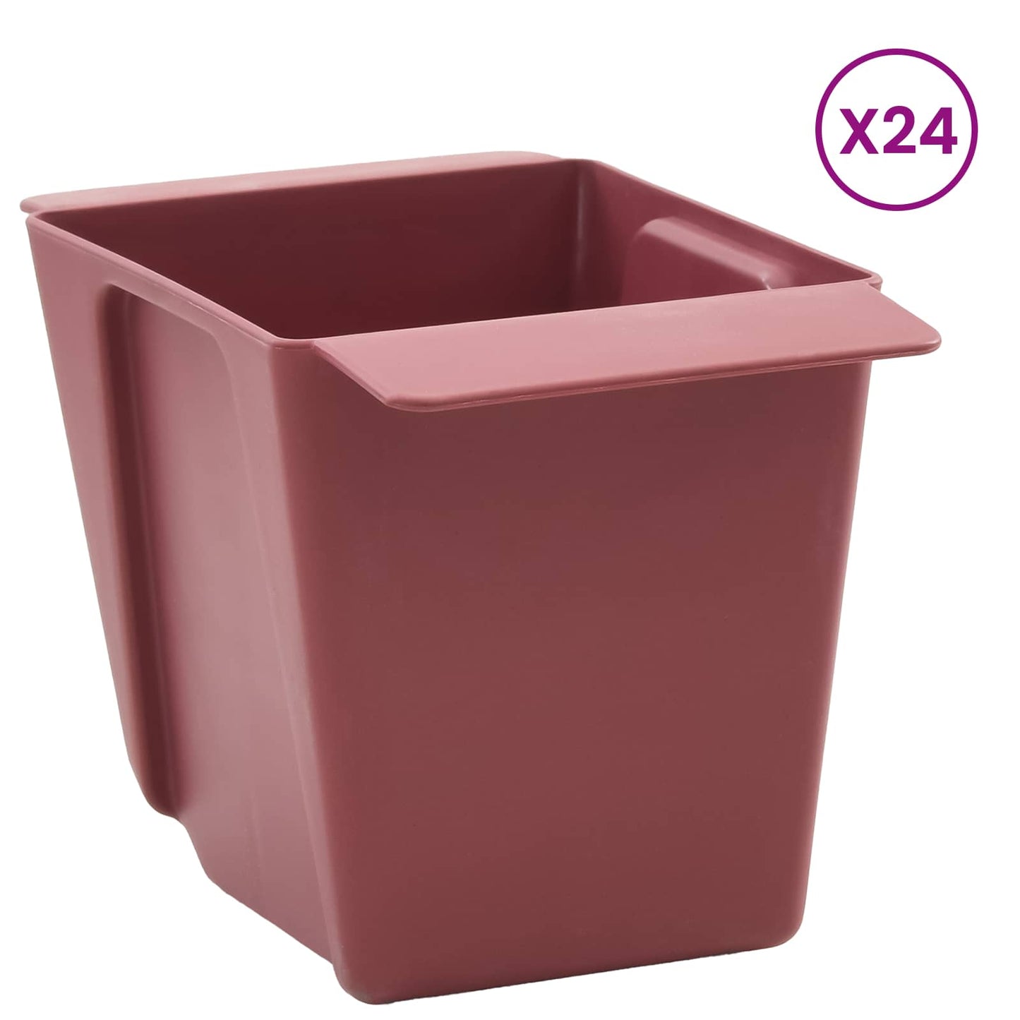 Flower Boxes for Euro Pallets 24 pcs Brown 13.5 x 9 x 9.5 cm