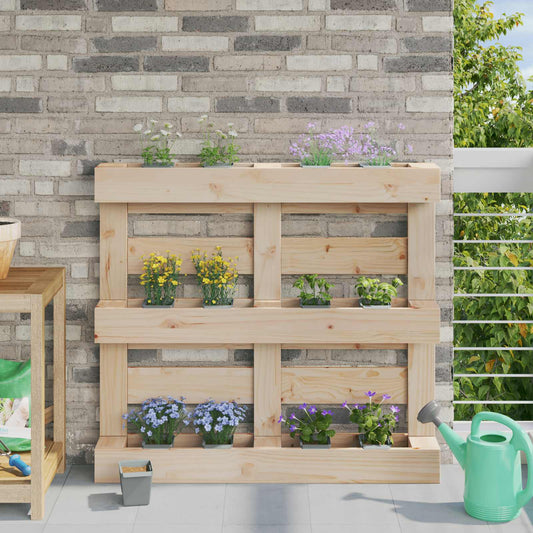 Flower Boxes for Euro Pallets 24 pcs Light grey Polypropylene
