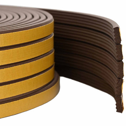 Self-Adhesive Window Seal Brown 8 x 3 mm 12 m EPDM Foam